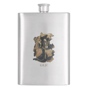 Geji Portrait Hip Flask
