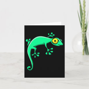 Gekko Lizard Halloween Costume Funny Halloween Card
