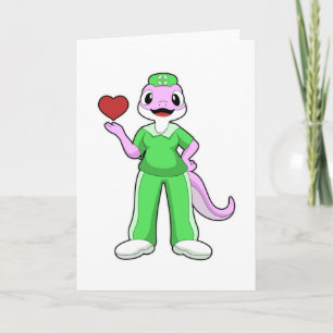 Geko as Nurse with Heart Card