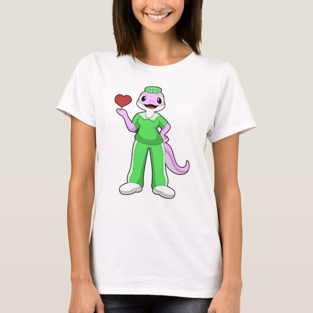 Geko as Nurse with Heart T-Shirt (Front)