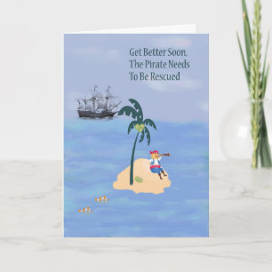 Gel Well Card for Young Boy with Pirate