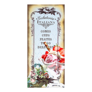 Gelateria Italiana 4 - Post-/Rackcard Rack Card