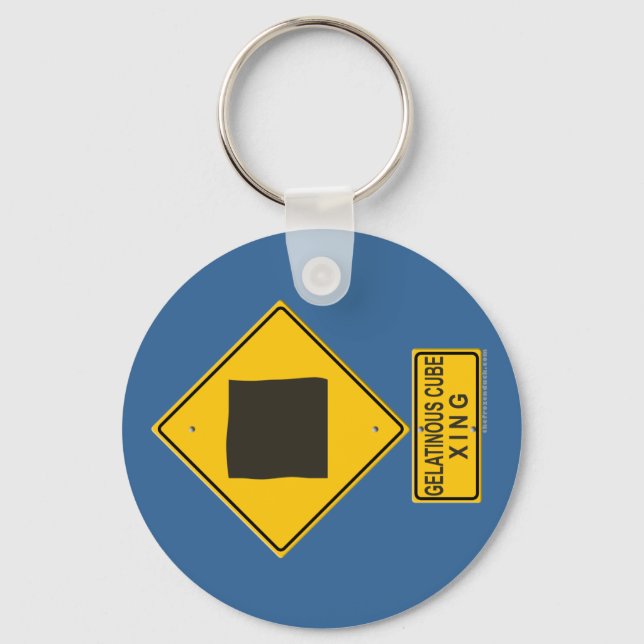 Gelatinous Cube XING Key Ring (Front)