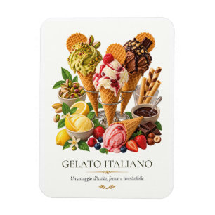 Gelato Italiano – Vintage Italian Dessert Magnet