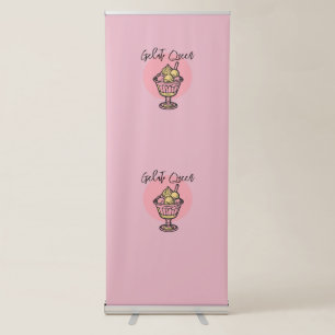 Gelato Queen Retractable Banner