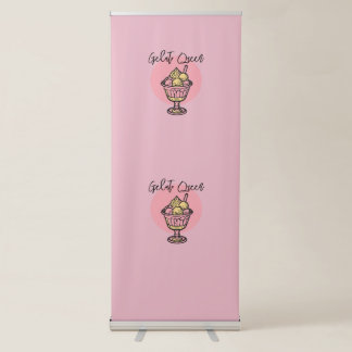 Gelato Queen Retractable Banner