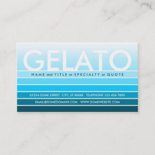 GELATO turquoise swatch Business Card