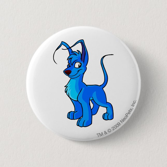 Gelert Blue 6 Cm Round Badge (Front)