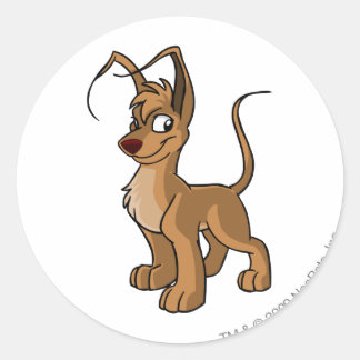 Gelert Brown Classic Round Sticker