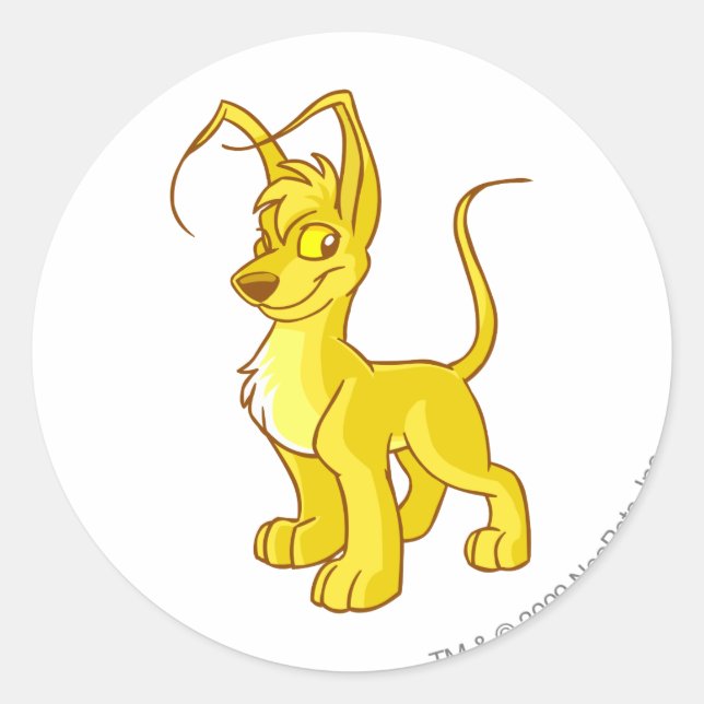Gelert Gold Classic Round Sticker (Front)