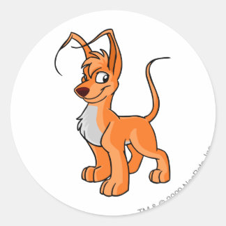 Gelert Orange Classic Round Sticker