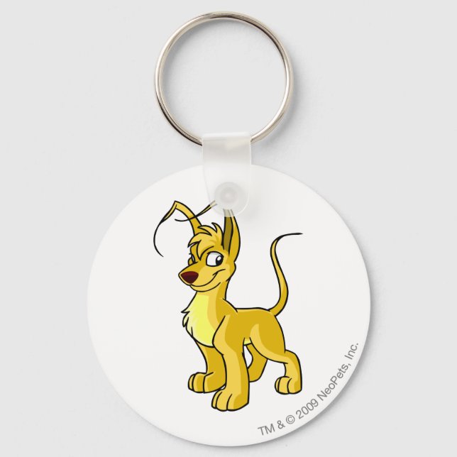Gelert Yellow Key Ring (Front)