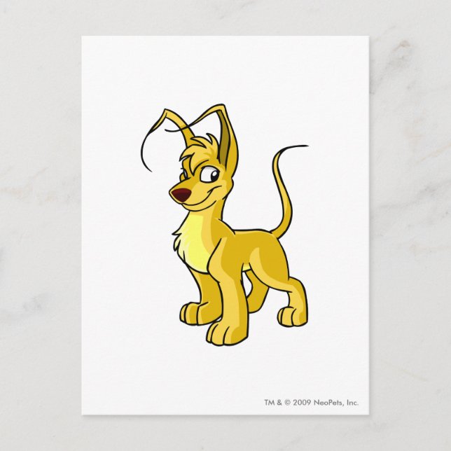 Gelert Yellow Postcard (Front)
