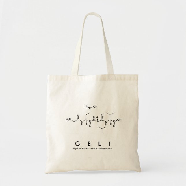 Geli peptide name bag (Front)