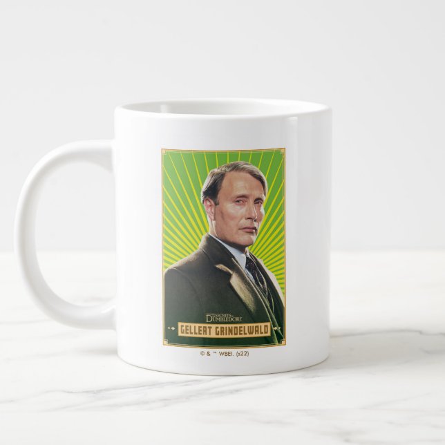 Gellert Grindelwald Character Graphic Large Coffee Mug (Left)