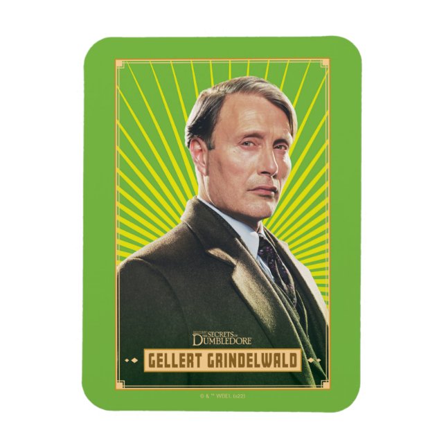 Gellert Grindelwald Character Graphic Magnet (Vertical)