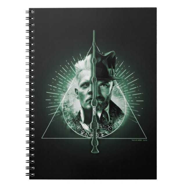 GELLERT GRINDELWALD™ Versus Dumbledore Notebook (Front)