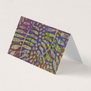 Gelli Print Stencil Abstract Art Card