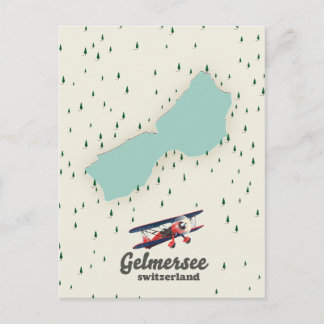 Gelmersee Lake Switzerland lake Invitation Postcard
