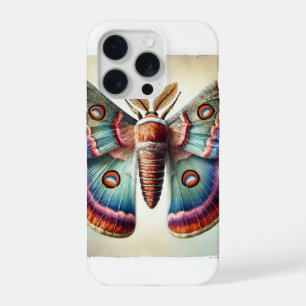 Gelophaula moth on natural background 090824IREF20 iPhone 15 Pro Case
