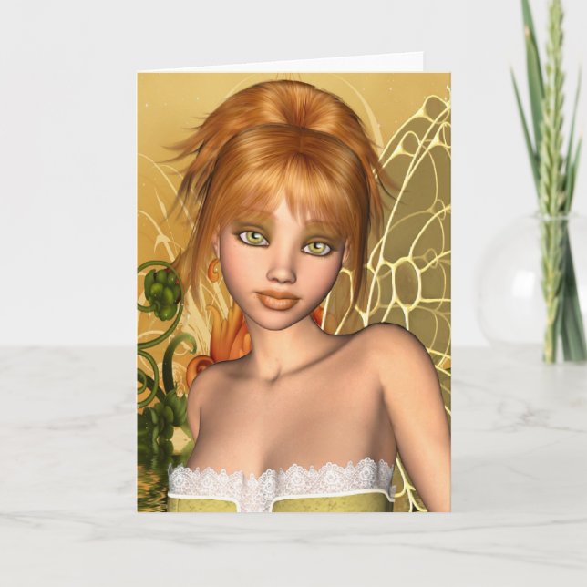 Gelsey Fairy Greetings Card (Front)