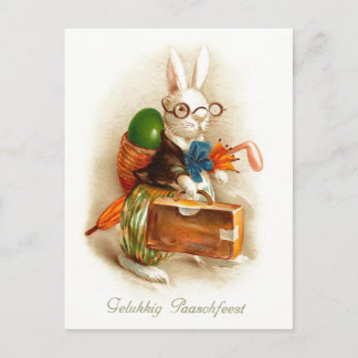 Gelukkig Paaschfeest Dutch Vintage Easter Holiday Postcard