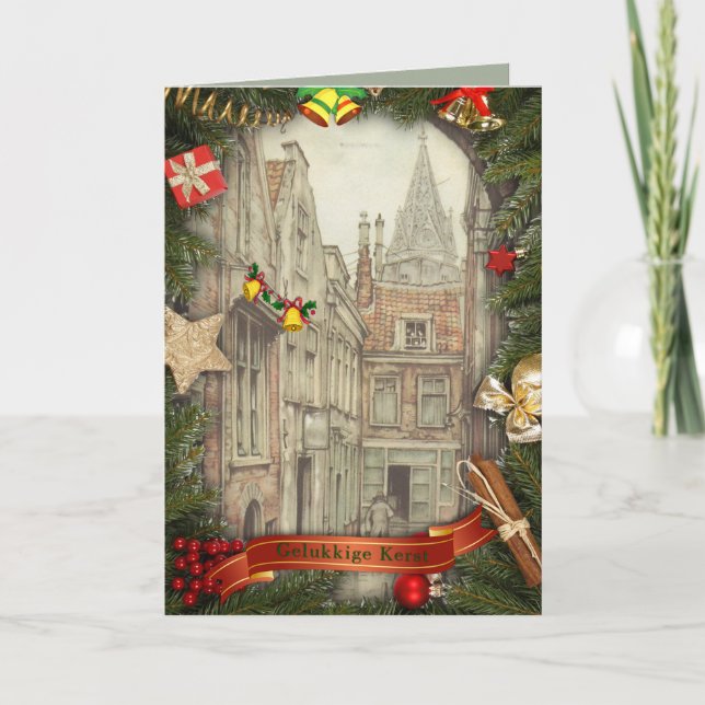 Gelukkige Kerst - Anton Pieck Holiday Card (Front)