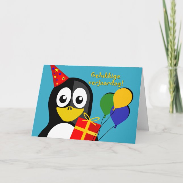 Gelukkige verjaardag! Birthday in Afrikaans Card (Front)