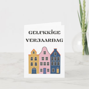 Gelukkige verjaardag, Dutch happy birthday Card