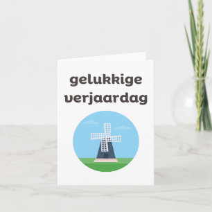 Gelukkige verjaardag, Dutch happy birthday Card