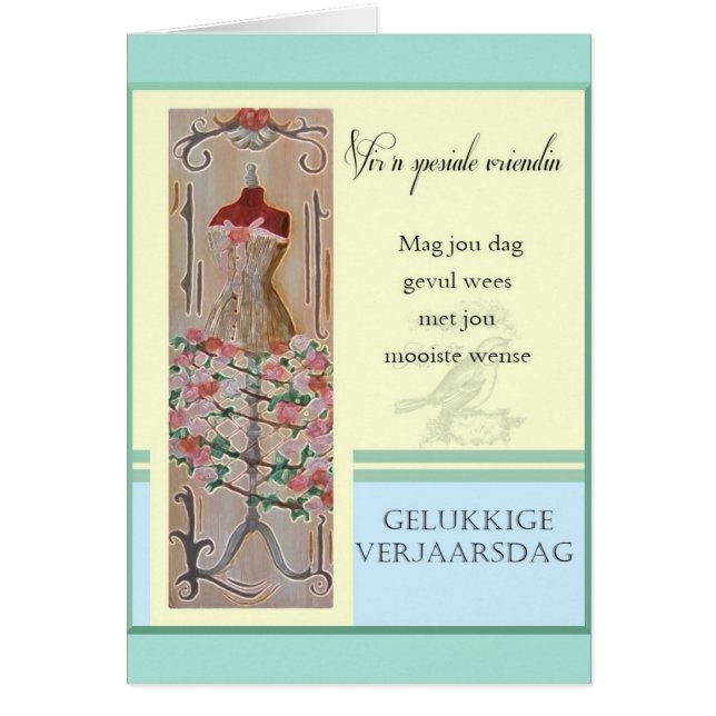 Gelukkige Verjaarsdag - Vir 'n spesiale vriendin (Front)