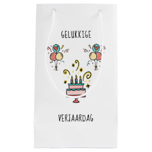 Gelukkkkchen Verjaardag   Happy Birthday Small Gift Bag
