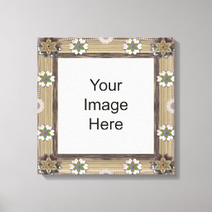 Gem and Bead Photo Template Wrapped Canvas