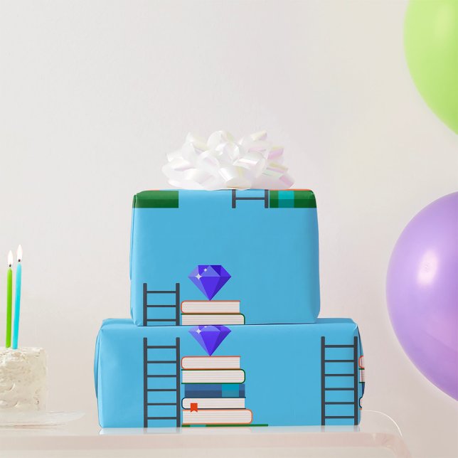 Gem Books Wrapping Paper (Creator Uploaded)