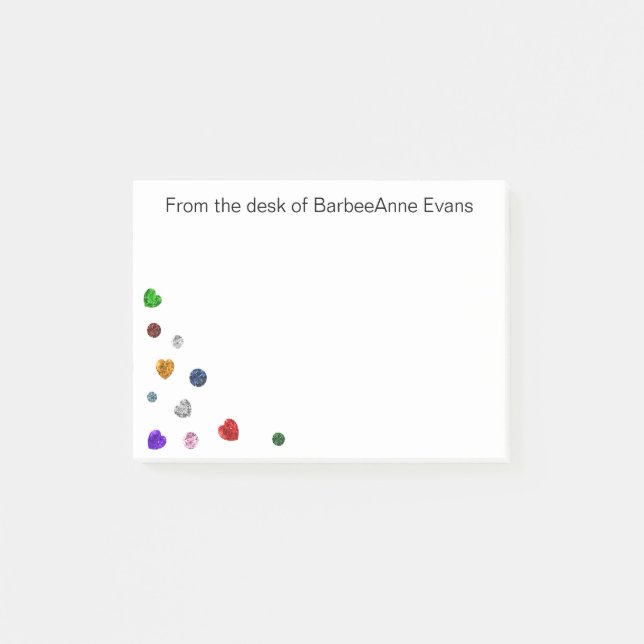 Gem Doodle Post-it Notes (Front)