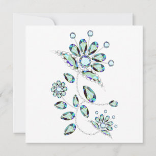 Gem Stone Gold Filigree    Flat Cards