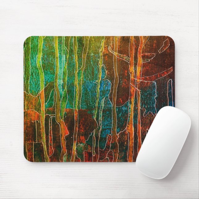 Gem tones mouse mat (With Mouse)