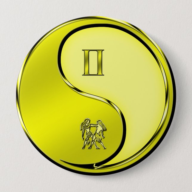 Gemini 10 Cm Round Badge (Front)
