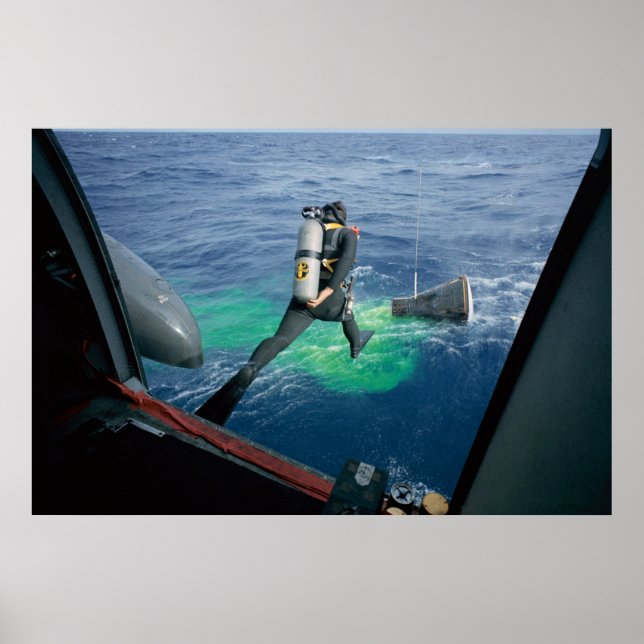 Gemini 12 Splashdown & Recovery Poster (Front)