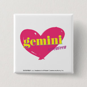 Gemini 15 Cm Square Badge