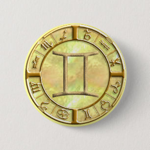 Gemini 6 Cm Round Badge