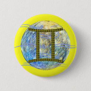 Gemini 6 Cm Round Badge