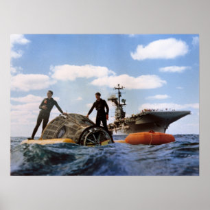 Gemini 6A Splashdown & Recovery Poster