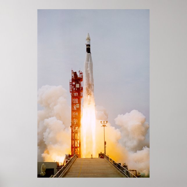 Gemini 9A Augmented Target Docking Adapter Launch Poster (Front)