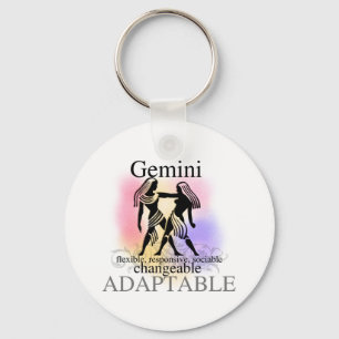 Gemini About You Key Ring