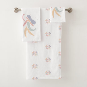 GEMINI, Abstract Design of the Zodiac Sign,  Bath Towel Set