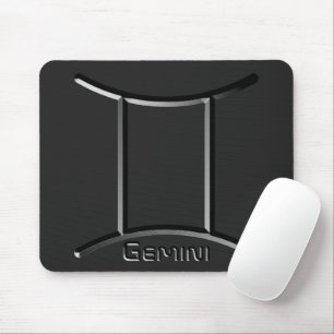 GEMINI, Abstract Design of the Zodiac Sign, Mouse Mat