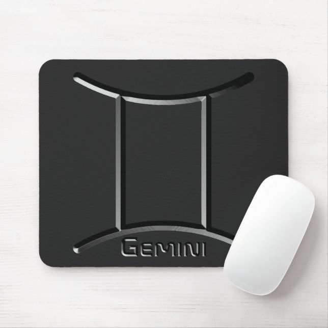 GEMINI, Abstract Design of the Zodiac Sign,  Mouse Mat (With Mouse)