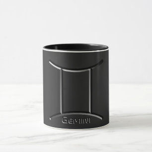 GEMINI, Abstract Design of the Zodiac Sign, Mug