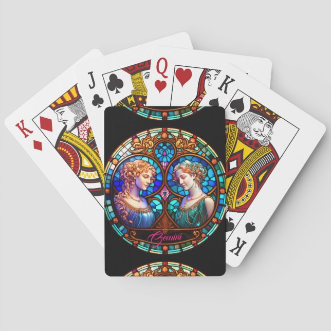 Gemini and Pearl Harmony Playing Cards (Back)